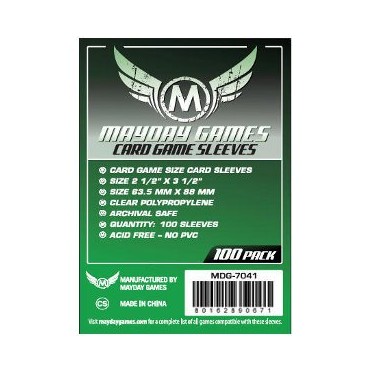 500 Pochettes Premium MayDay Pour Cartes Standard 63,5x88 Mm - Lot De 10 Paquets De 50, Protection Renforcée