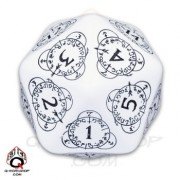 D20 white & Black Card Game Level Counter