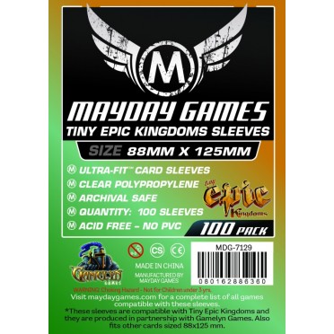 Card Game Sleeves - 88x125mm - 100p