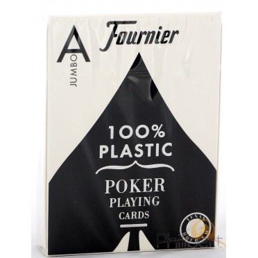 Fournier Poker Plastic - Jumbo : Noir