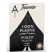 Fournier Poker Plastic - Jumbo : Noir