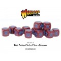 Bolt Action  - Bolt Action Orders Dice packs - Maroon 0