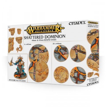 Citadel : Socles - Shattered Dominion 40 & 65mm Round Bases