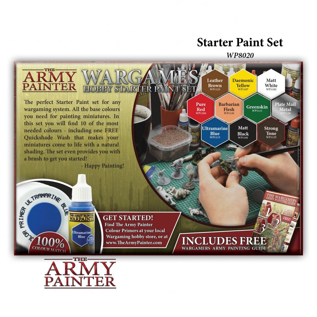 The Army Painter: Wargames Hobby Starter Paint Set – The Miniature Painting  Shop