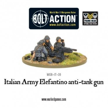 Bolt Action - Italian Army 47mm Elefantino Anti-Tank Gun