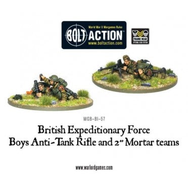 Bolt Action - Anti-Tank Rifle Team & 2" Light Mortar Teams