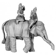 Hellenistic Elephant, with 2 crew, Pike Astride Right