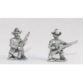 Union or Confederate: Infantry in Frock Coat & Slouch Hat: in assorted kneeling poses 0