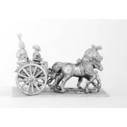 Shang or Chou Chinese: Two horse Light Chariot with General and driver
