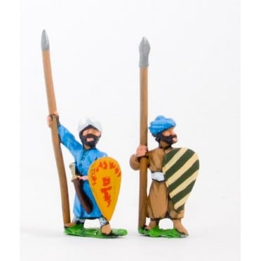 Arab spearmen with kite shields, assorted poses