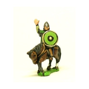 Dark Age: Heavy Cavalry ibn mail with assorted weapons & round shield