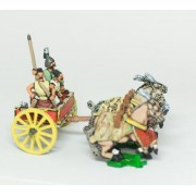 Shang or Chou Chinese: Four horse Heavy Chariot with driver, archer and spearmen