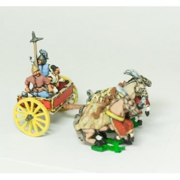 Shang or Chou Chinese: Four horse Heavy Chariot with General, driver and halberdier