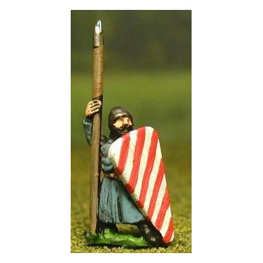 Late Medieval: Isleman / Galloglaich in Long Tunic with Kite Shield & Spear