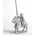 Late Medieval: Gendarme in Closed Helm with no plume on Armoured Horse 0