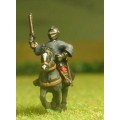 Renaissance 1520-1580AD: "Miller" Man At Arms in Closed Helms & Cassock with two Pistols on Unarmoured Horse 0