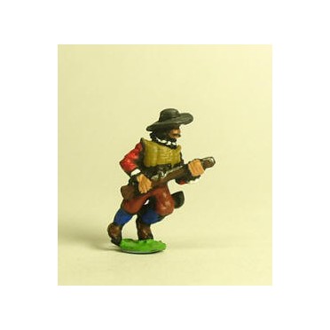 Spanish & English 1559-1605AD: Musketeer in Hat, advancing