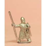 Heavy Spearmen with Kite Shield, in Long Mail Coat & pointed helm