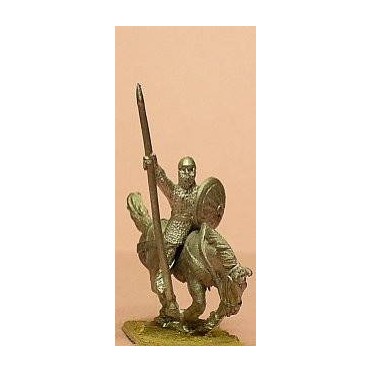 Spanish: Eastern Knight in Mail with Round Helm & Round Shield