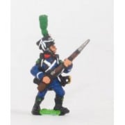 French: Light Infantry (Leger): Carabinier, Chasseur or Voltiguer in Shako with front plume