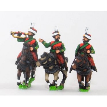 French: Cavalry: Command: Mameluke Officer, Standard Bearer & Trumpeter