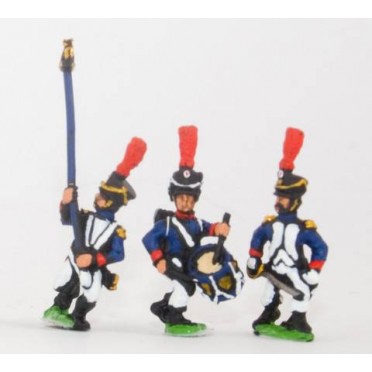 French: Young Guard 1809-1815: Command: Officers, Standard Bearer & Drummer, suitable for all Young Guard units