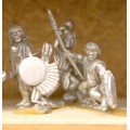 Warrior in Quilted Jacket & Breachclout with Assorted Weapons, Javelin & Shield 0
