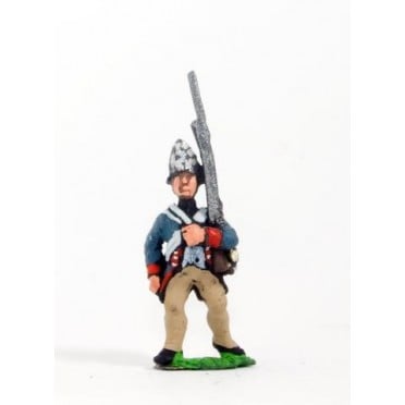 AWI German: Fusilier advancing with Musket upright