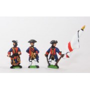 Seven Years War British in Canada: Command: Militia Officers, Standard Bearers & Drummers