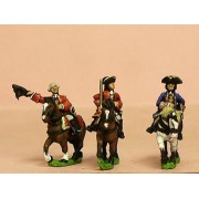Seven Years War French: Command: Mounted General and two Staff Officers