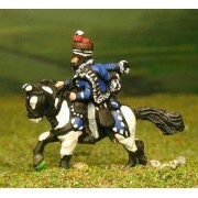 British Cavalry: Command: Hussar Officer, Standard Bearer & Bugler