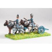Bavarian: Line Artillery Limber with four horses and two drivers