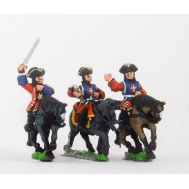 European Armies: Command: Mounted Musketeer Officer, Standard Bearer & Trumpeter (French)