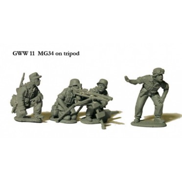 Perry Miniatures : MG34 on Tripod with 4 crew