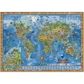 Puzzle - Map Art Amazing World - 2000 Pièces 1