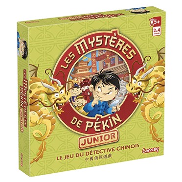 Les Mystères de Pékin Junior (4 ans et +). Le célèbre jeu de détective en version junior. De 2 à 4 joueurs.