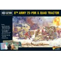 Bolt Action  - British - 8th Army 25pdr, Quad and limber 0