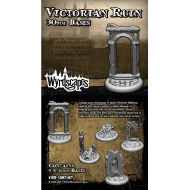 Wyrdscape Bases - 5x Victorian 30mm