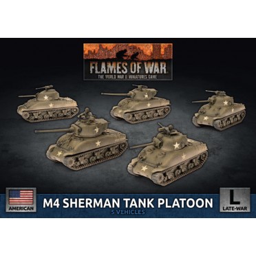Flames of War - M4 Sherman Tank Platoon