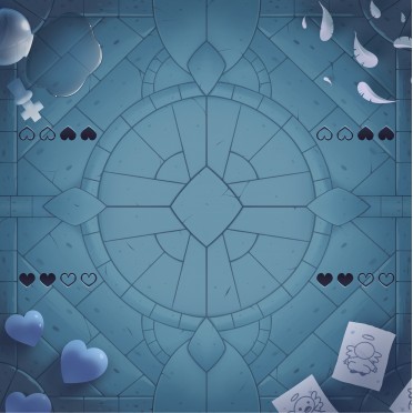 Playmat : Four Souls Cathedral Four Player : Binding of Isaac