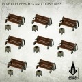 Hive City Benches & Trash Bins 0