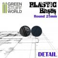 Plastic Bases - Round 25mm Black 1