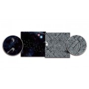 Terrain Mat Mousepad - Two Sided - Asteroid Field / Space Station - 90x90