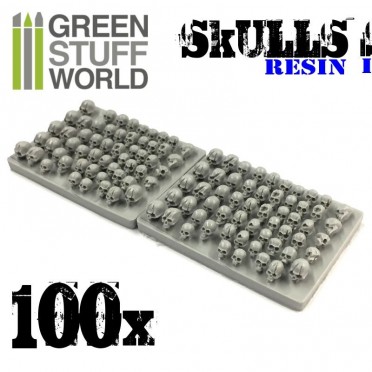 100x Resin Humans Skulls