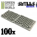 100x Resin Humans Skulls 0