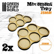 MDF Movement Trays 5 x 25mm