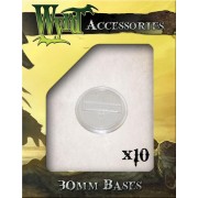 Wyrdscape Bases - 10x Clear Bases 30mm