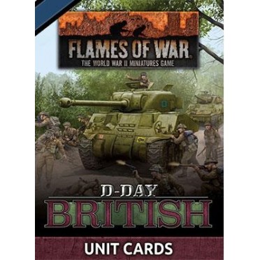 Flames of War - D-Day British Unit Cards