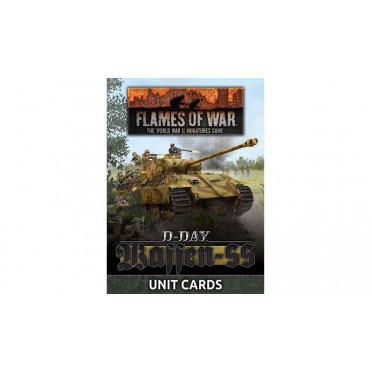 Flames of War - D-Day Waffen SS Unit Card Pack