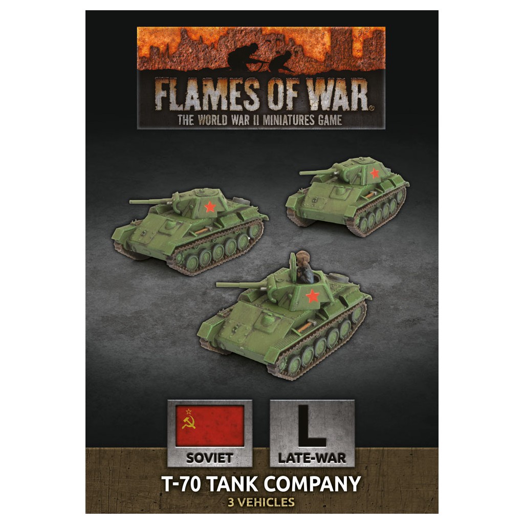 Acheter Flames Of War T 70 Tank Company Jeux De Figurines Battlefront Miniatures